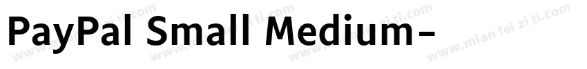 PayPal Small Medium字体转换